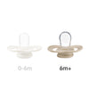 B Box Silicone Pacifiers Pack Of 2 (6-18M) - Blush + Latte