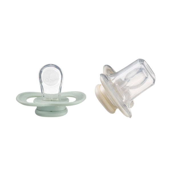 B Box Silicone Pacifiers Pack Of 2 (0-6M) - Sage + Vanilla