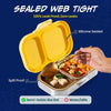 Basil Bento Ace 2 Compartment Stainless Steel Lunchbox 600 ml Little Websters