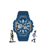 Spiky EVA6 Analog & Digital Sporty Watch 2–14Y – Blue