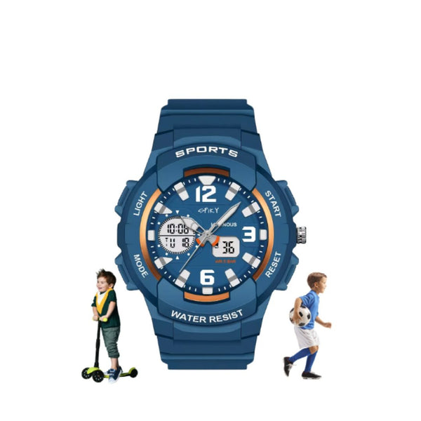 Spiky EVA6 Analog & Digital Sporty Watch 2–14Y – Blue