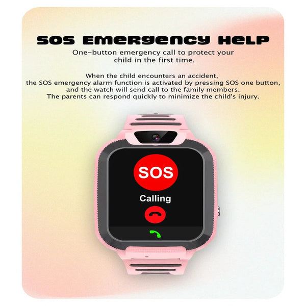 Spiky Basilisk Kids GPS Smartwatch Pink