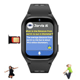 Spiky Chimera Android 4G Smartwatch 1.69 Inch Black