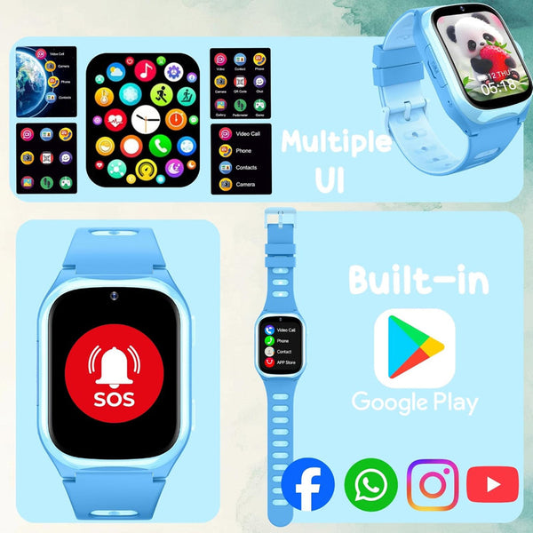 Spiky Chimera Android 4G Kids Smartwatch Dark Blue