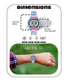 Spiky EVA18 Printed Strap Round Sports Digital Watch 3–10Y – Pink