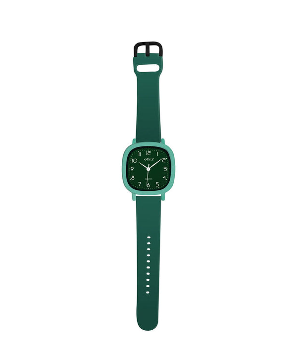 Spiky SPKEVA19 Square Analog Watch for Kids 3–14Y – Green