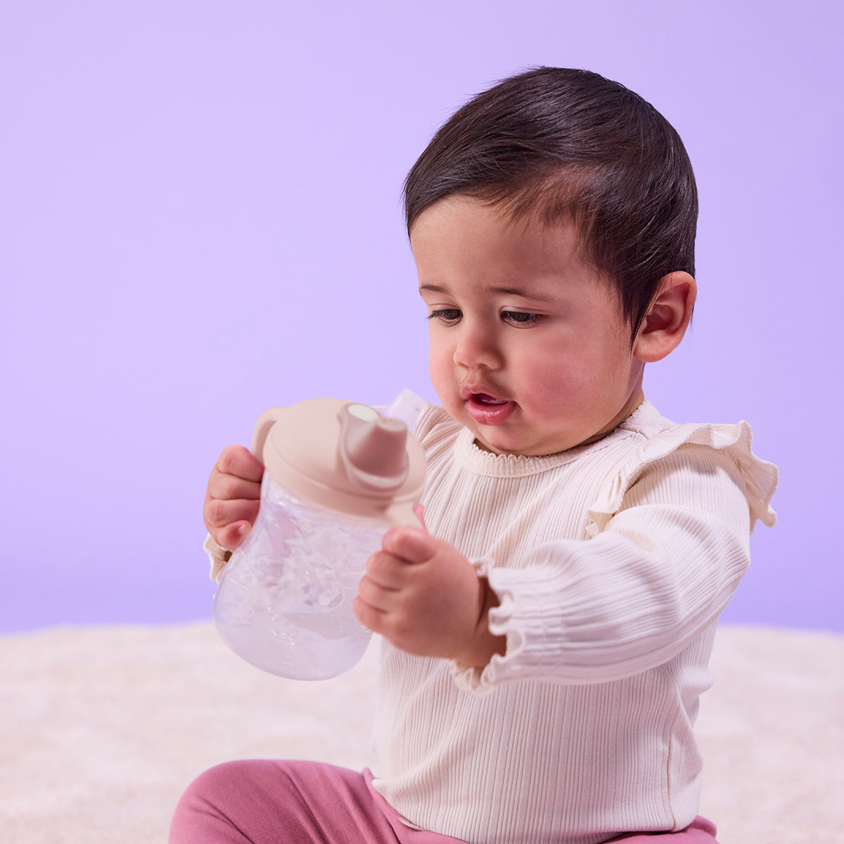 b.box Soft Spout Cup 240ml – Blush Light Pink | 6M+