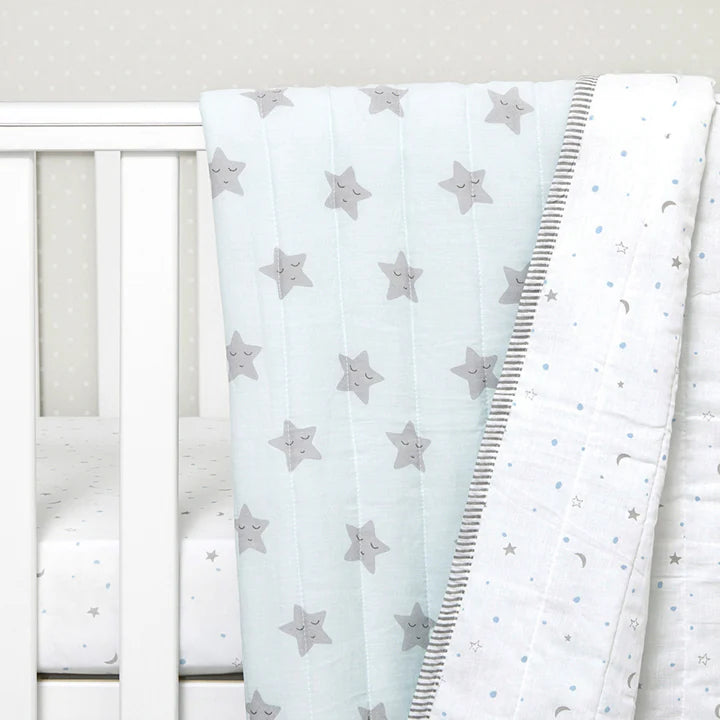 Masilo Organic Cotton Quilt Sleepy Star 42 x 42 Inch – Blue