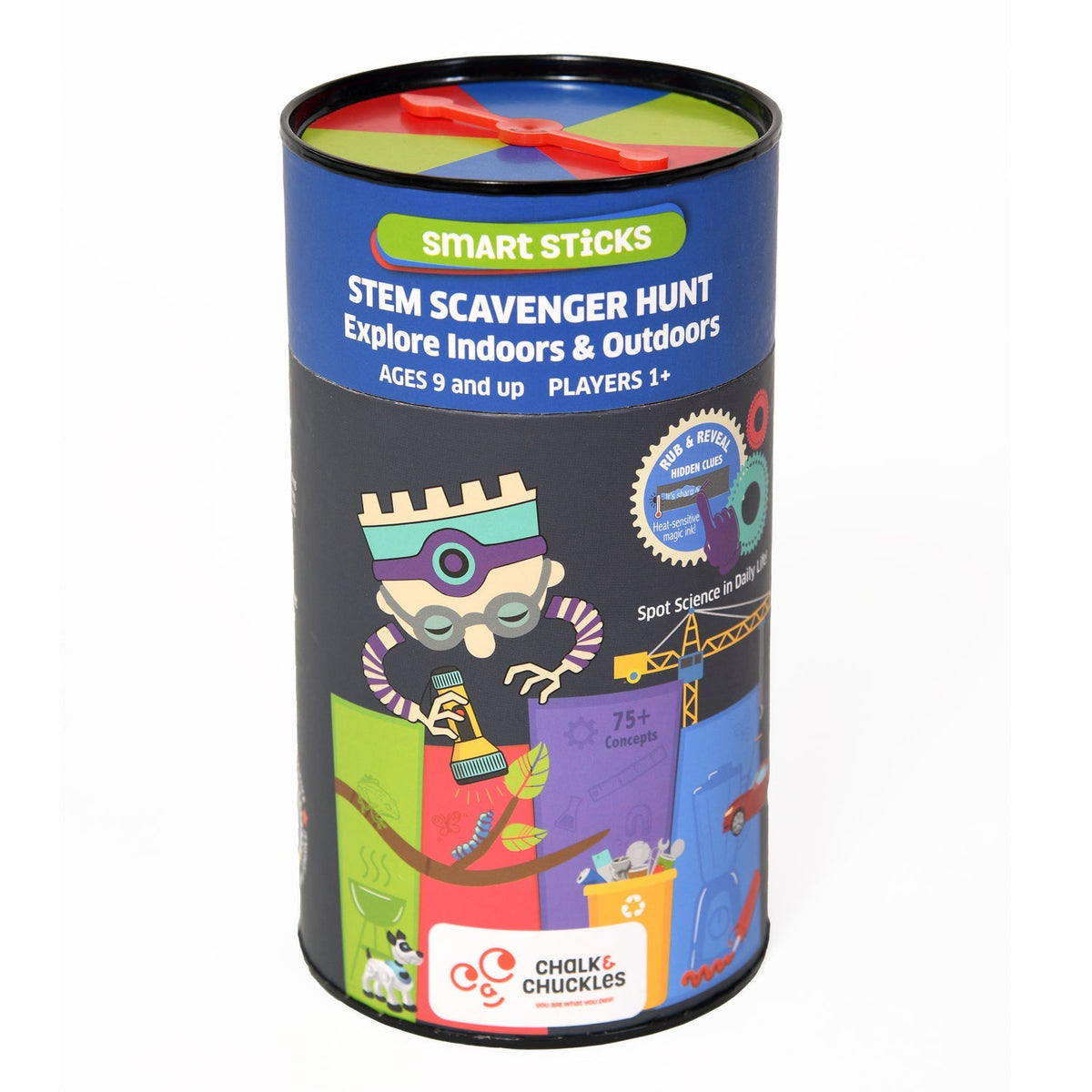 Chalk and Chuckles Smart Sticks STEM Scavenger Hunt 9.5 × 9.5 × 18 cm Multicolor