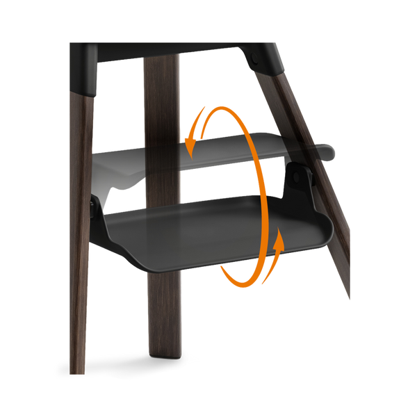 Stokke Clikk High Chair 6 Months-3 Years Black Warm Brown
