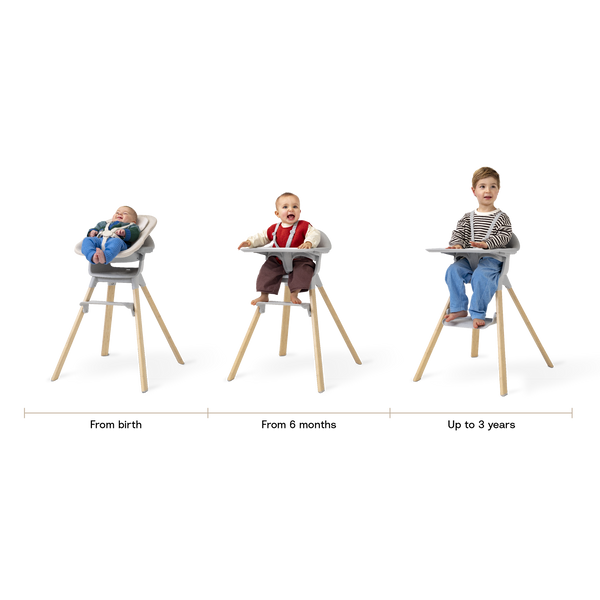 Stokke Clikk High Chair 6 Months-3 Years Black Warm Brown