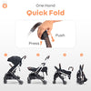 R For Rabbit Stroller Street Smart 360 Pure Black