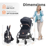 R For Rabbit Stroller Street Smart 360 Pure Black