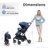 R For Rabbit Stroller Street Smart Nova Blue Black