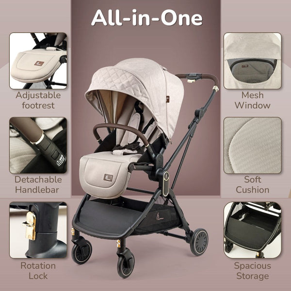 Baby Stroller R for Rabbit Street Smart Regal 0–3Y Up to 20kg – Beige