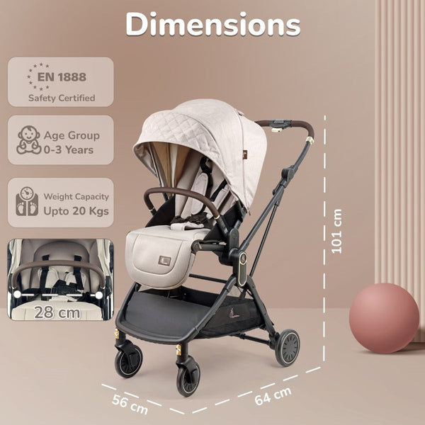 Baby Stroller R for Rabbit Street Smart Regal 0–3Y Up to 20kg – Beige