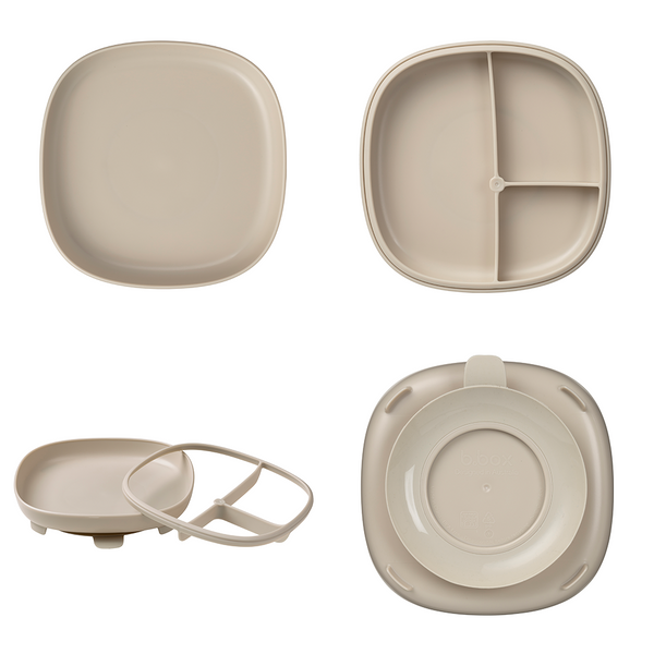 b.box 2 in 1 Suction Plate 6M+ – Latte Brown