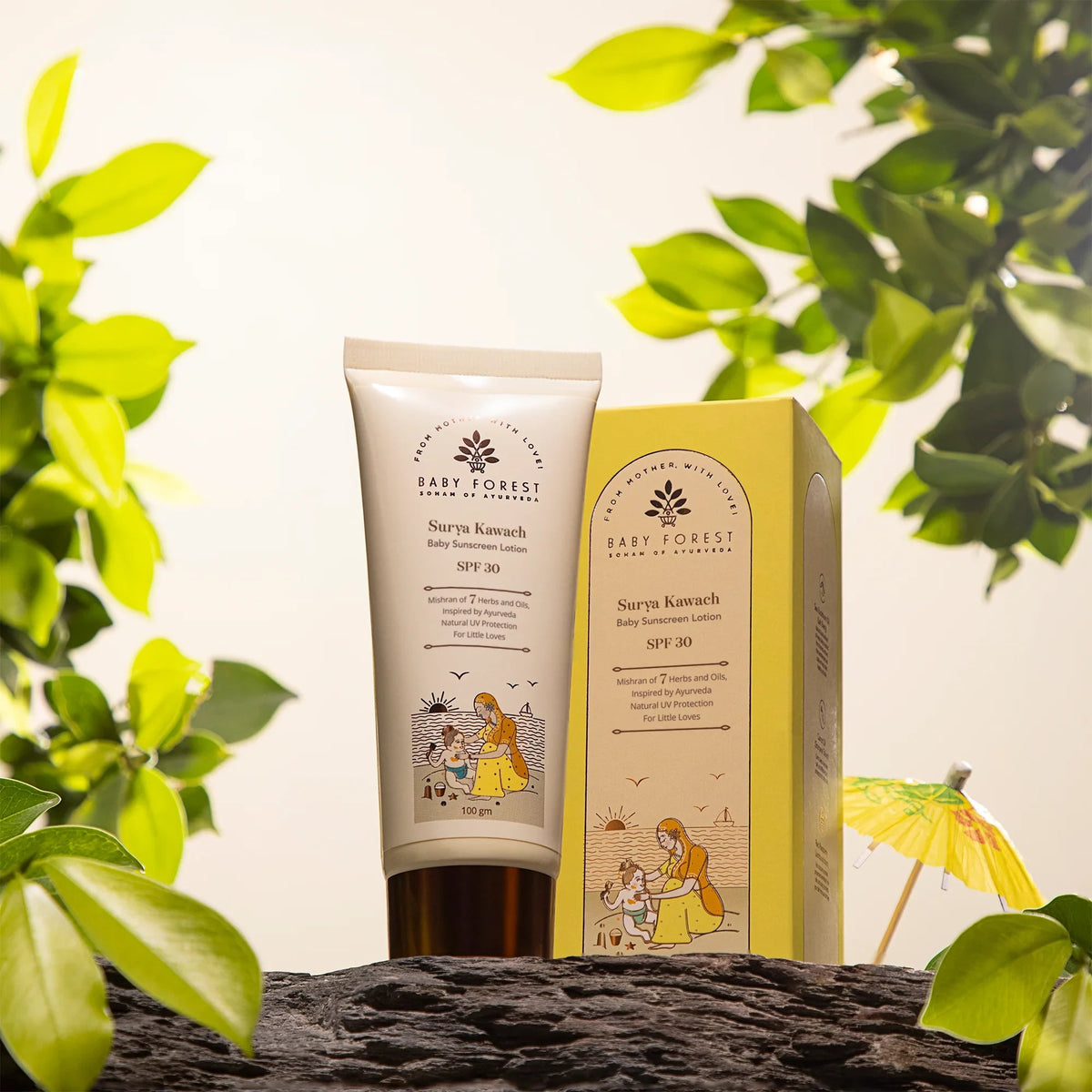 Baby Forest Surya Kawach SPF 30 Baby Sunscreen Lotion – 100 g