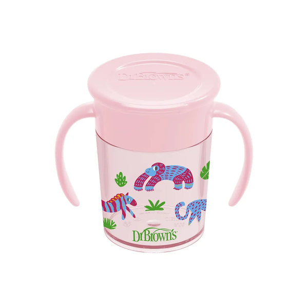 Dr. Brown’s Milestones Cheers360™ Cup with Handles, 7 oz/200 mL - Pink