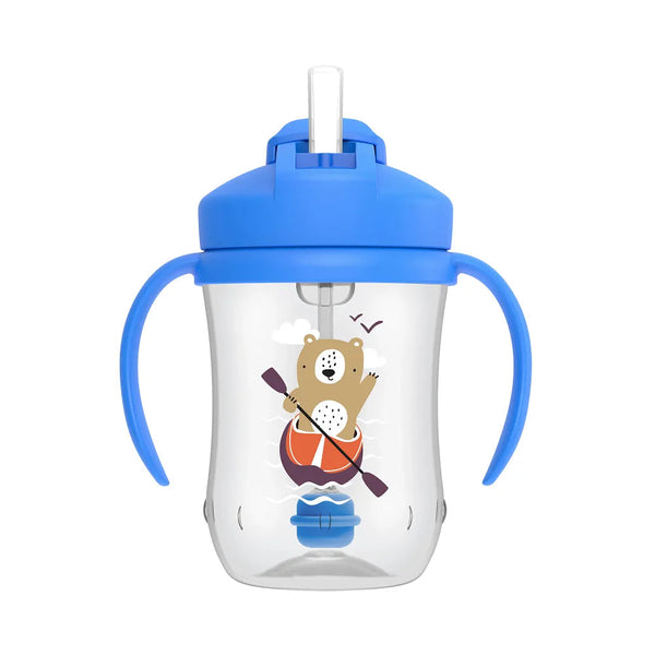 Dr. Brown’s Milestones Baby’s First Straw Cup, 1-Pack - Blue Bear
