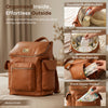 R For Rabbit Caramello Bold Neo Diaper Bag, Matte Finish Vegan Leather