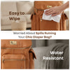 R For Rabbit Caramello Bold Neo Diaper Bag, Matte Finish Vegan Leather