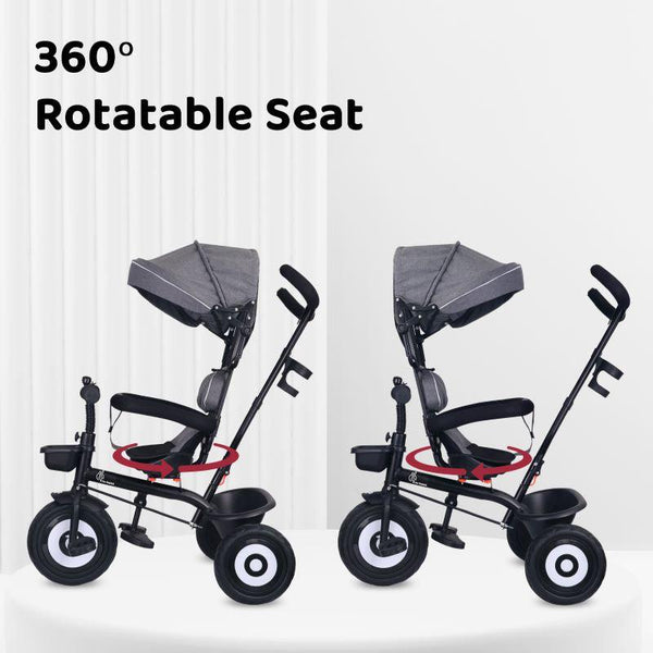 R For Rabbit Tiny Toes T40 Ace Tricycle - Grey Black