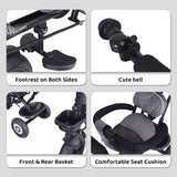 R For Rabbit Tiny Toes T40 Ace Tricycle - Grey Black
