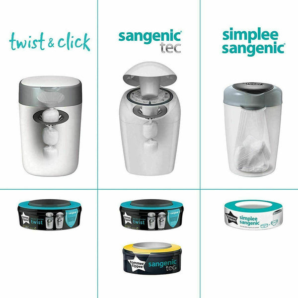 Tommee Tippee Twist & Click Advanced Nappy Disposal Refill Cassette 3 Pack