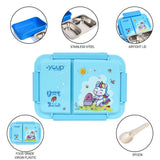 Youp Stainless Steel Blue Color Bento Box - Unicorn