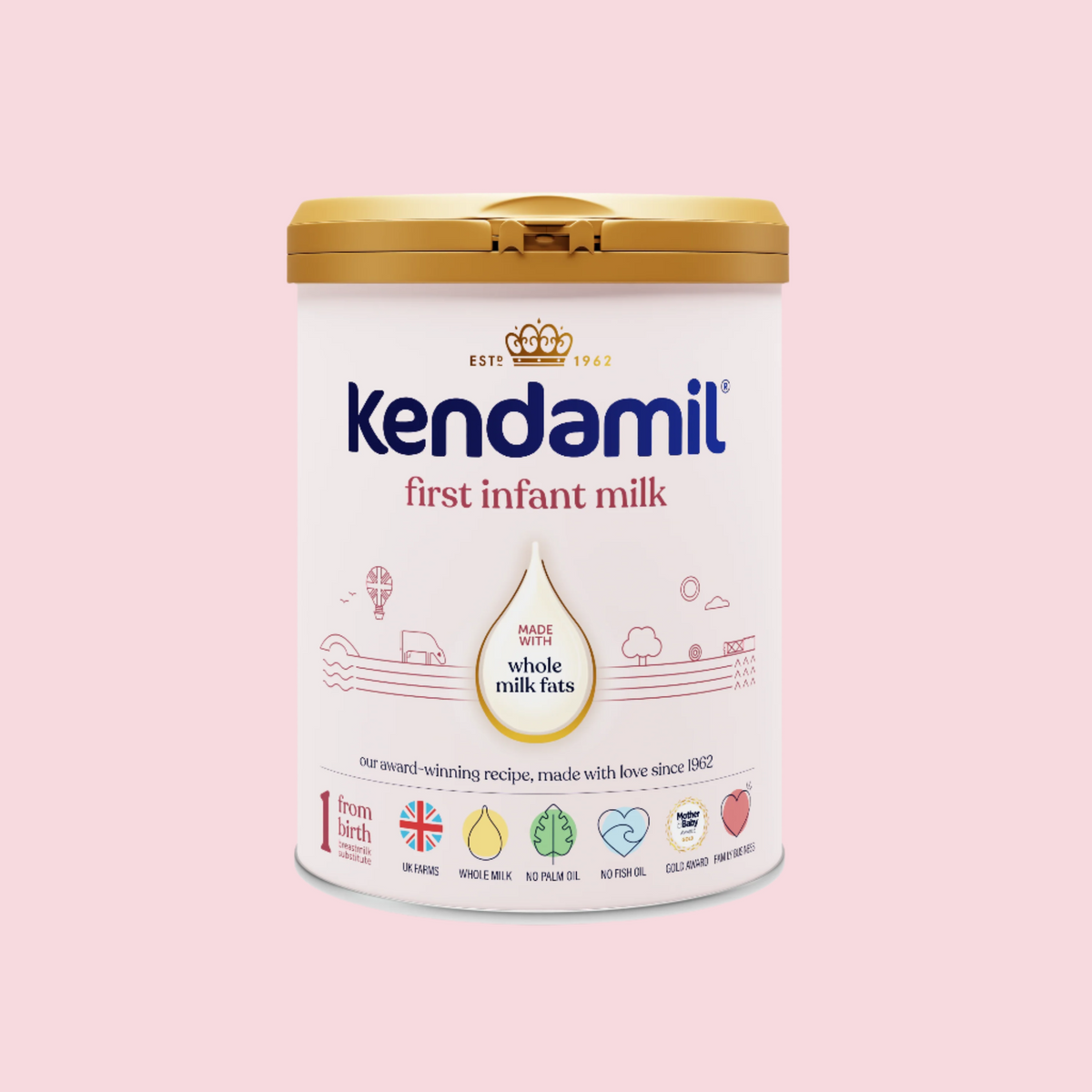 Kendamil Classic Stage 1 First Infant Milk – 0–6 Months, 800g