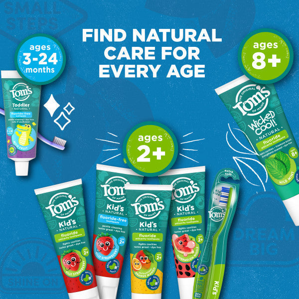 Tom's Outrageous Kids Fluoride Natural Toothpaste - Silly Strawberry
