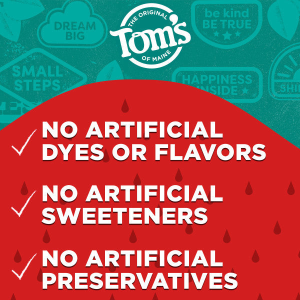 Tom's Outrageous Kids Fluoride Natural Toothpaste - Silly Strawberry