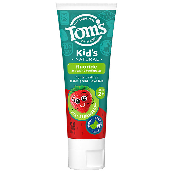 Tom's Outrageous Kids Fluoride Natural Toothpaste - Silly Strawberry