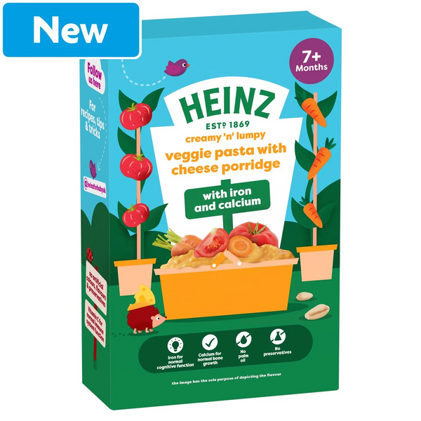 Heinz Veggie Pasta With Cheese Porridge Baby Food 6m+ 200g