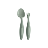 b.box Toddler Cutlery Spoon & Fork Set of 2 Sage Green