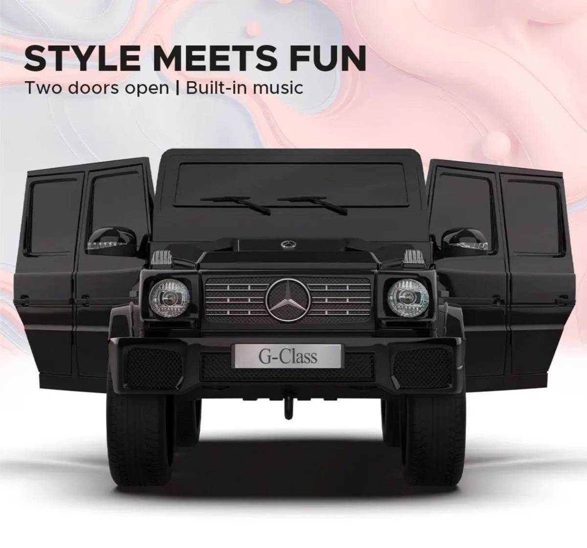 Formula Fun by EMotorad Mercedes-Benz G-Wagon Ride-On Car 3–7Y – Black