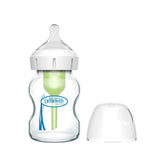 Dr. Brown’s Natural Flow Anti-Colic Options+ Wide-Neck Glass Baby Bottle 150ml Clear