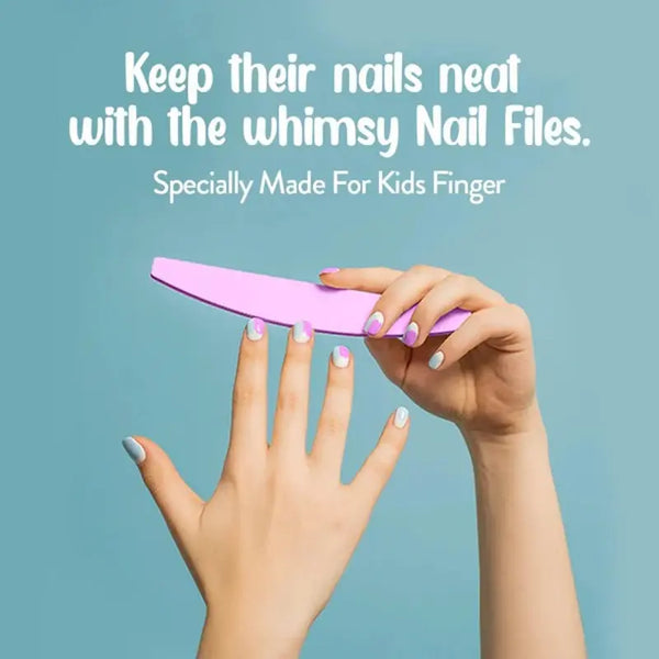 Whimsy Safe, Non-Toxic, Water Based Peel Off Nailpaint Kit for Girls (Pack of 8)