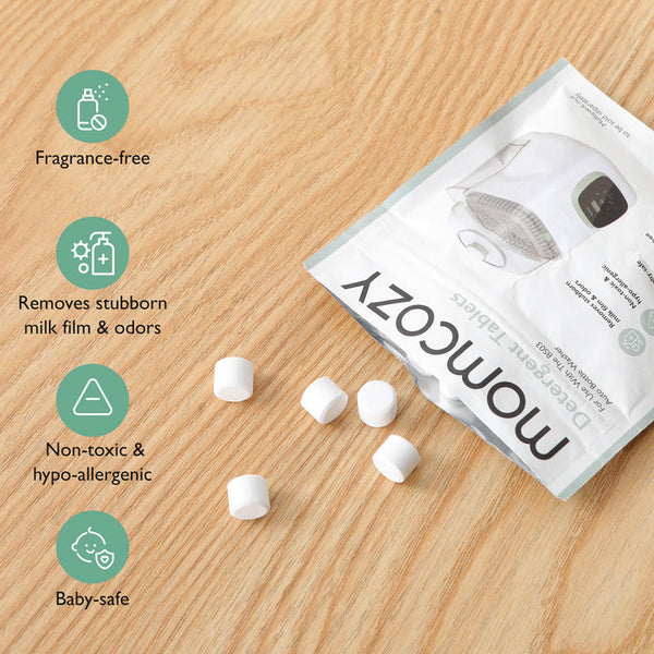 Momcozy Detergent Tablets For KleanPal Pro Bottle Washer, 120 Tablets