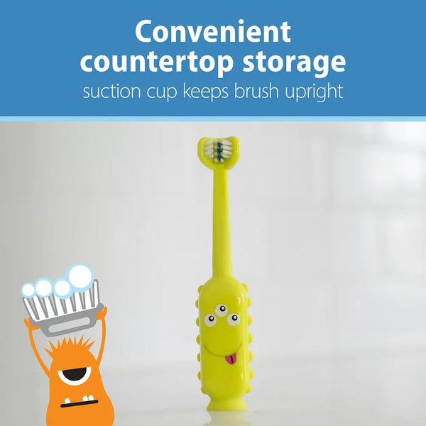 Dr Brown's ToothScrubber™ Toddler Toothbrush- Yellow