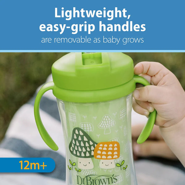 Dr. Brown’s Milestones Insulated Straw Cup, 1-Pack - Green