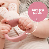 B Box Chill Plus Fill Bunny Teether - Blush Pink