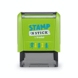 Trodat Stamp 'N Stick Typomatic Personal Label Stamp Kit 37 × 13 mm Apple Green
