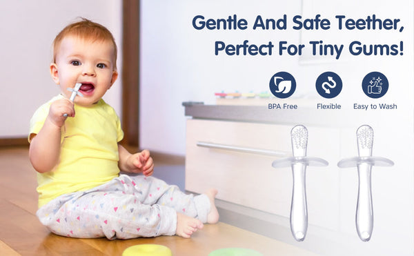 Hopop Easy Grip Silicone Teether for Teething Gums