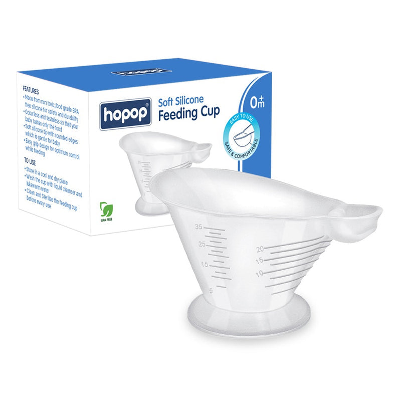 Hopop Boilable Reusable Baby Feeding Cup 35 ml Transparent