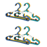 YOMH Plastic Clothes Hangers Pack of 20- Assorted Colours