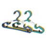 YOMH Plastic Clothes Hangers Pack of 10- Assorted Colours