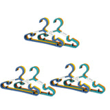 YOMH Plastic Clothes Hangers Pack of 30- Assorted Colours