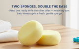 Hopop Soft & Gentle Baby Bath Sponge Pack of 2 Newborn+ – Assorted